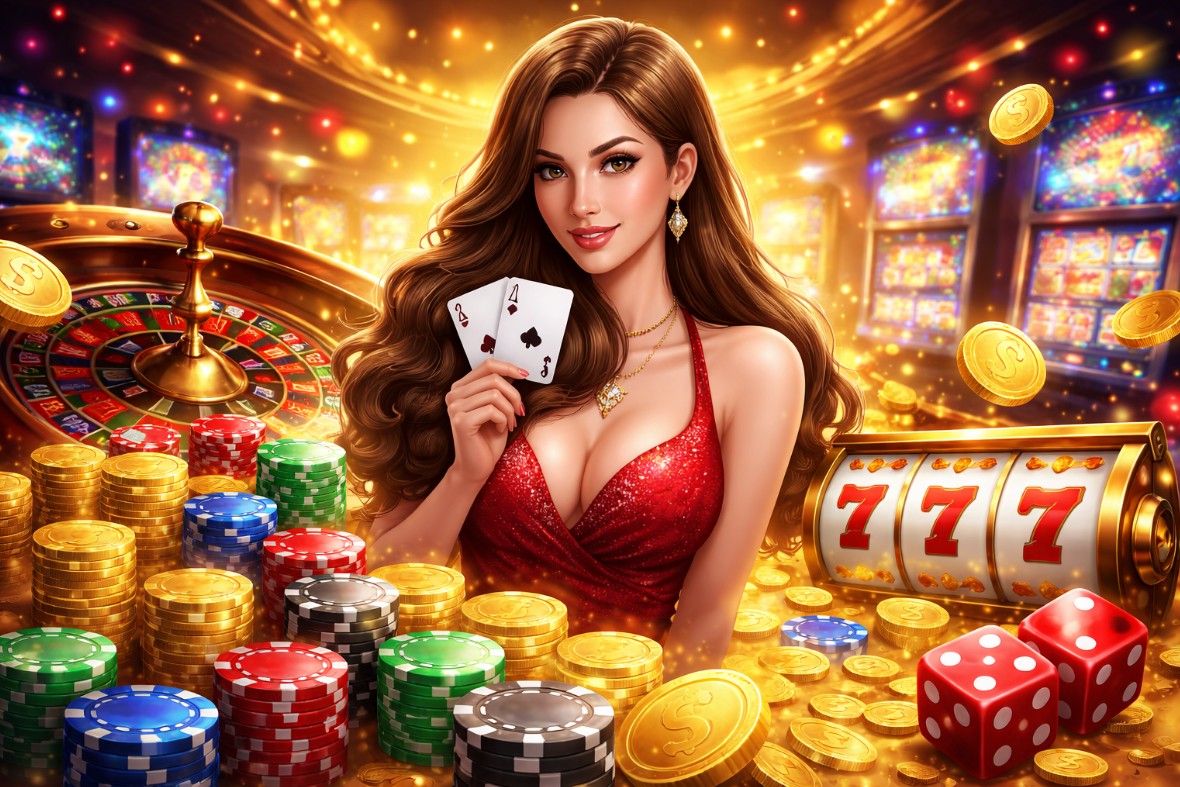 Casino glamour and jackpot excitement