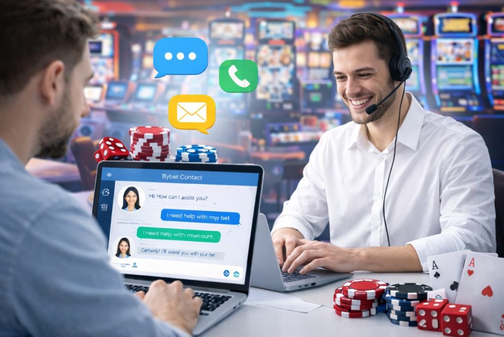 Customer support for online betting